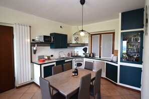 Kitchen and dining area