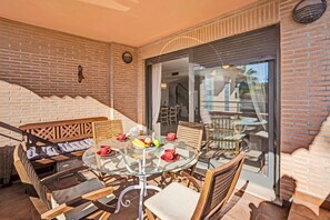Outdoor dining area