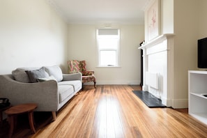 Light-Filled Living Room with Classic Charm