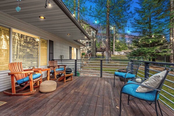 Sit back and relax on the back deck!
