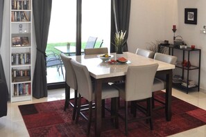 A dining space meant for sharing