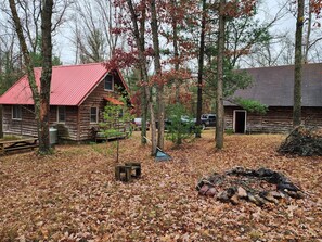 Cabin and garage