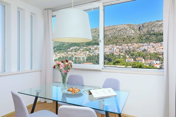 Living room with view