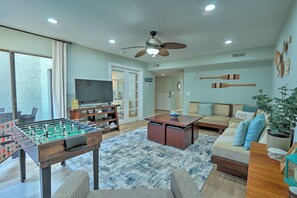 Living room w/ patio access