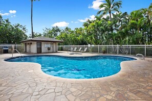 Pool with Hot tub