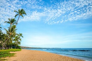 Imagine yourself, walking on this beach at sunset.