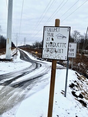 Calumet trail bike/running directly behind home.