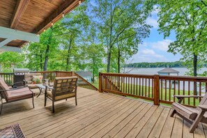 Enjoy peaceful moments on the deck with panoramic views.