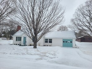 OVERALL:  The front of the house in Winter