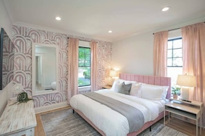 Bedroom 2: First floor King Memory Foam Bed, TV