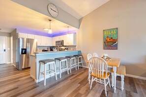 Make mealtime memories together in the dining area, seating 9 in all
