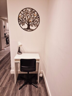 Desk space for work or reading
