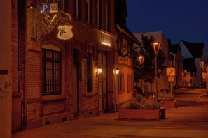 Front of property – evening/night