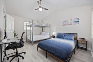 Full bunk with queen bed. 
