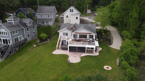 Backyard view facing the house