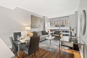 Brookline 1 Bedroom Living Room