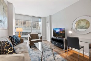Brookline 1 Bedroom Living Room