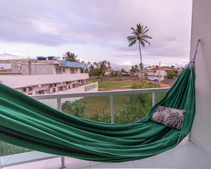Blick vom Balkon