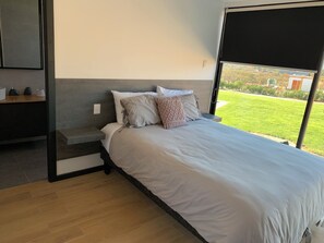 Cozy and comfortable beds for a restful night’s sleep.