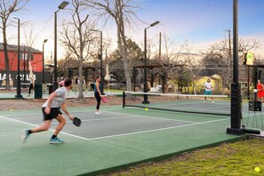 Pickleball club located 1min walk away.