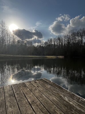 View from floating dock