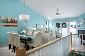Open concept living and dining area | Main Level