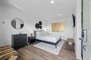 This upscale boutique features contemporary furnishings and a comfortable king bed for a peaceful night's rest
