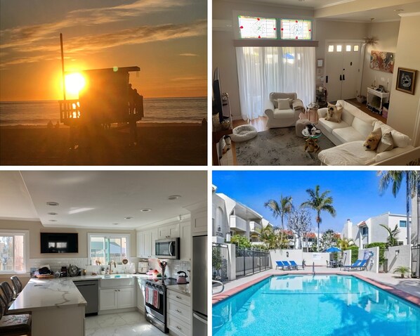 Enjoy endless summer! 2 bed, 2.5 bath, wifi, 2 parking spots, pool, hot tub