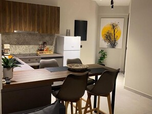 Kitchen and dining area.