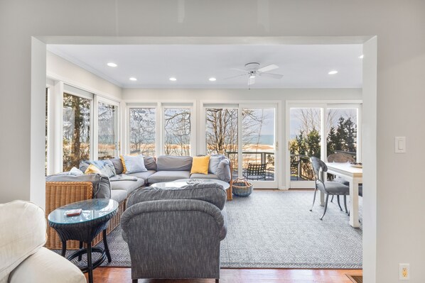 Beautiful Lake Michigan Views from living room