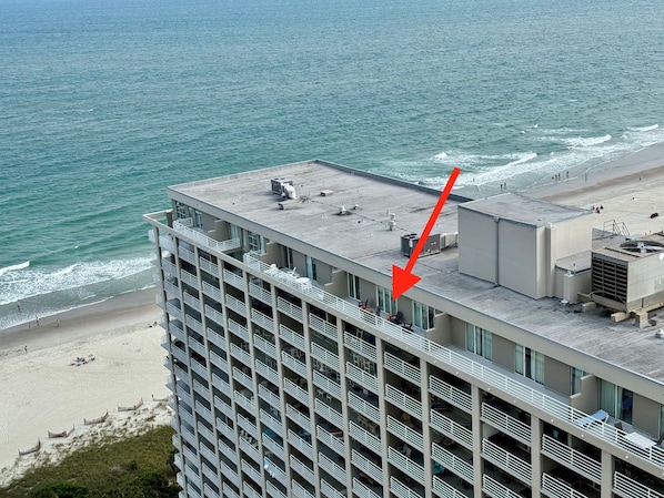 Penthouse Balcony with full sun