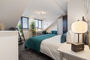 Bedroom 1 - King size bed and en-suite shower room