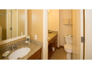 A bright and clean bathroom offering a refreshing start to your day.