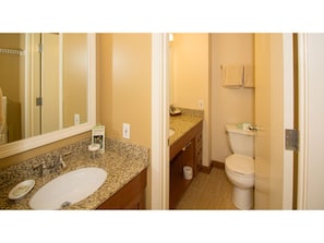 A bright and clean bathroom offering a refreshing start to your day.