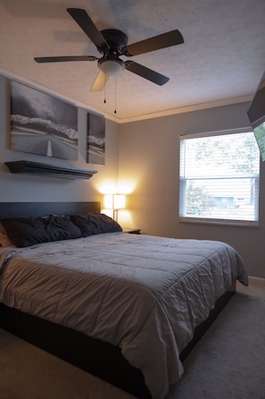 Master bedroom w/ king size bed