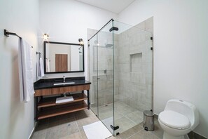 Nice and spacious bathroom.