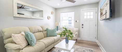 The ultimate getaway base for your crew—bright, modern, and just minutes from the beach.