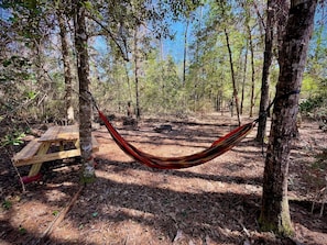 ** TENT & HAMMOCK NOT INCLUDED ** but are available for rent or purchase!