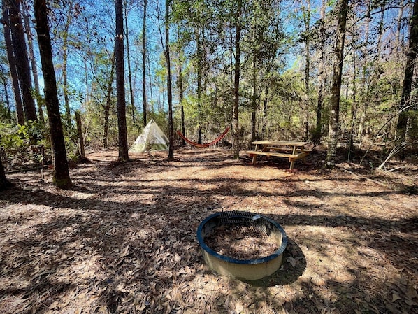** TENT & HAMMOCK NOT INCLUDED ** but are available for rent or purchase!