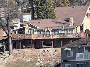 House from the water with apartment in back