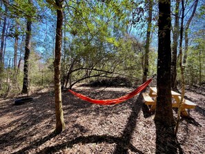 ** TENT & HAMMOCK NOT INCLUDED ** but are available for rent or purchase!