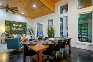 Open Living and Dining Area - perfect for entertaining guests