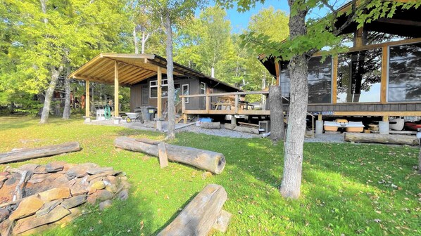 Cottage is on Left, Guest House on right is closed