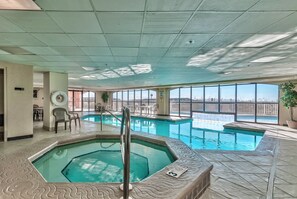 Indoor pool and hot tub