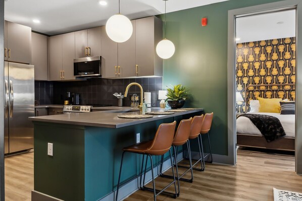 Open concept living/dining/kitchen
