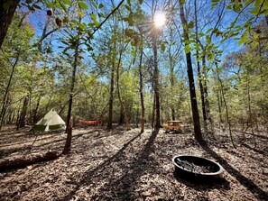 ** TENT & HAMMOCK NOT INCLUDED ** but are available for rent or purchase!