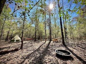 ** TENT & HAMMOCK NOT INCLUDED ** but are available for rent or purchase!