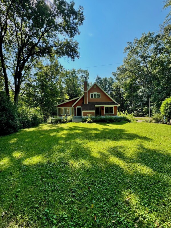 Back of house and backyard