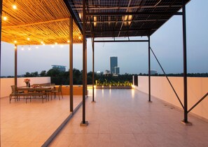 Terraço no piso superior