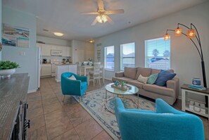 Thoughtfully curated space adorned with chic, coastal-inspired décor. (Over Board)